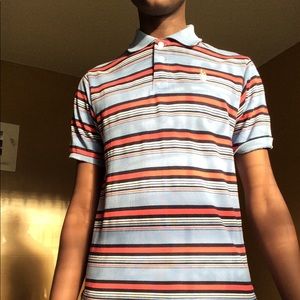 U.S. POLO ASSN striped polo tee / size 14/16 boys